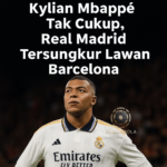 Kylian Mbappé kecewa setelah Real Madrid kalah dari Barcelona di Copa del Rey 2025