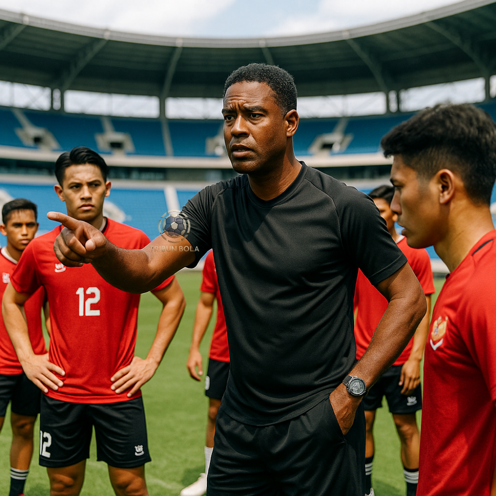 Skuad Timnas U-23 Indonesia saat latihan jelang Piala AFF 2025