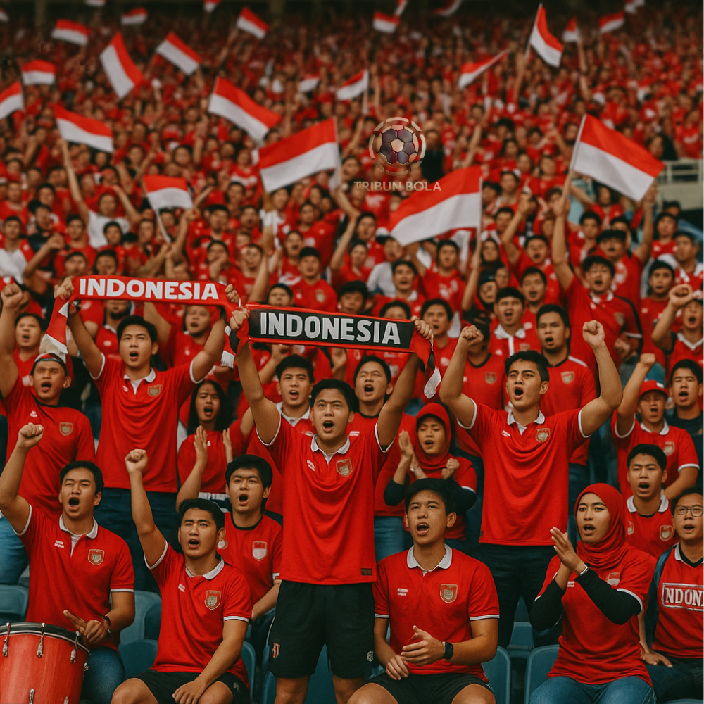 Suporter Indonesia memberi semangat Garuda Muda di Piala AFF U-23