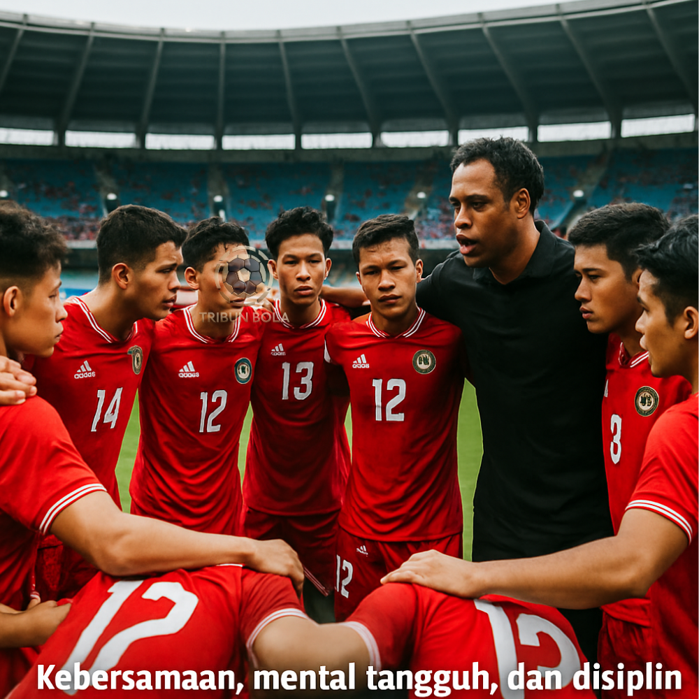 Timnas U-23 Indonesia merayakan gol di Piala AFF U-23 2025