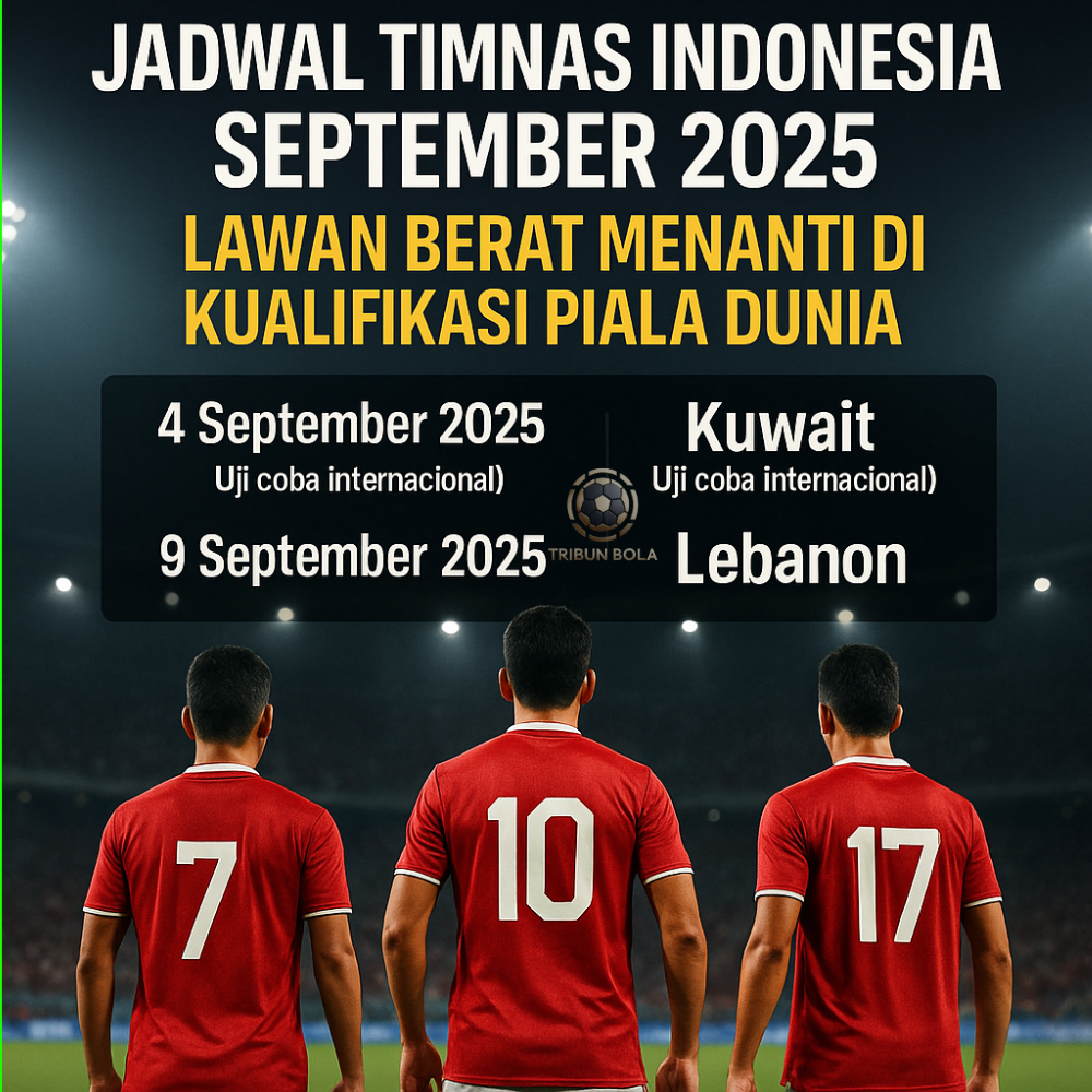 Jadwal Timnas Indonesia September 2025: Lawan Berat Menanti di Kualifikasi Piala Dunia!